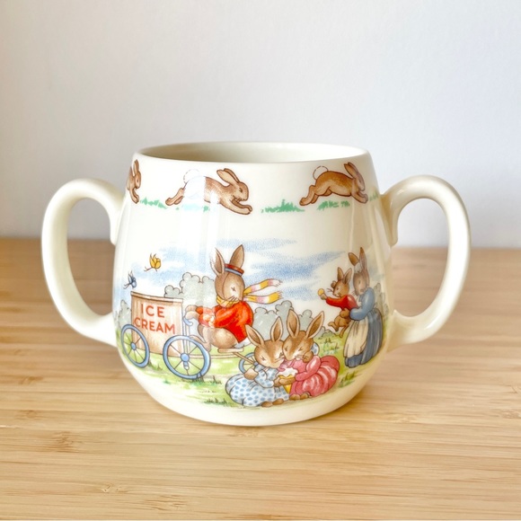 Royal Doulton Bunnykins Children’s Two Handle Mug & Bowl Keepsake - Picture 3 of 9